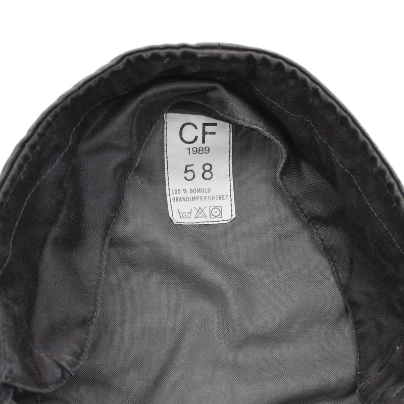 Original Danish Military Gray Army Cap – Lightweight, Foldable With Earflaps – Men's, 100% Cotton, Vintage New