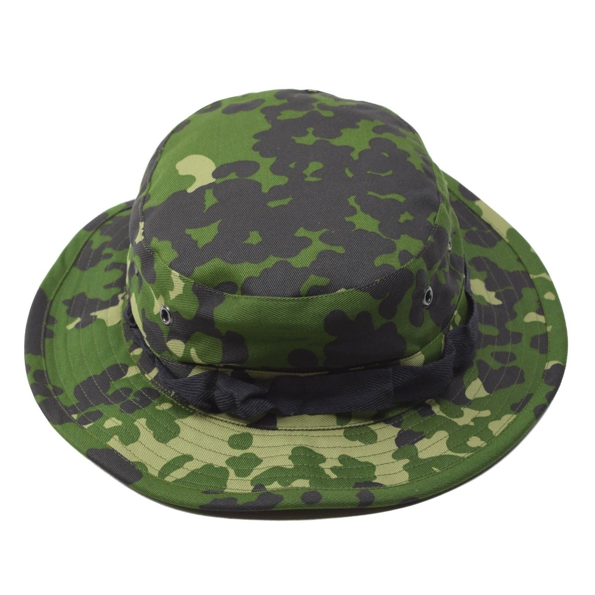 Original Danish Military M84 camo boonie hat summer tropical cap wide brim NEW Original Danish Military M84 camo boonie hat summer tropical cap wide brim NEW