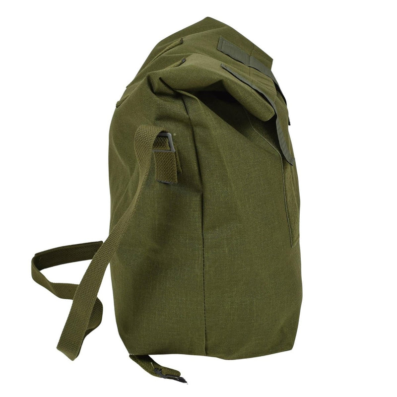 Sac à bandoulière militaire danois original en nylon avec revêtement PVC enroulable Olive