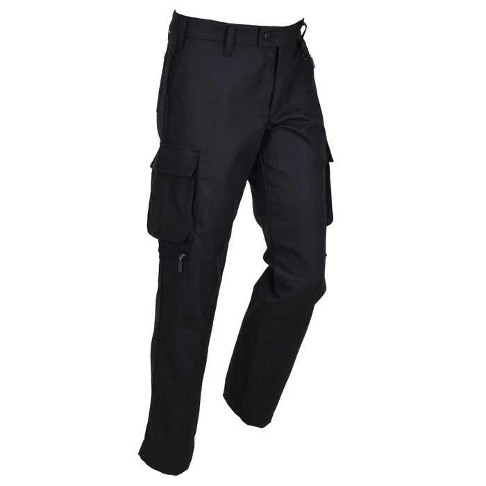 Pantaloni da lavoro neri originali militari danesi Pantaloni con anello a D resistenti e durevoli Nuovo - GoMilitar