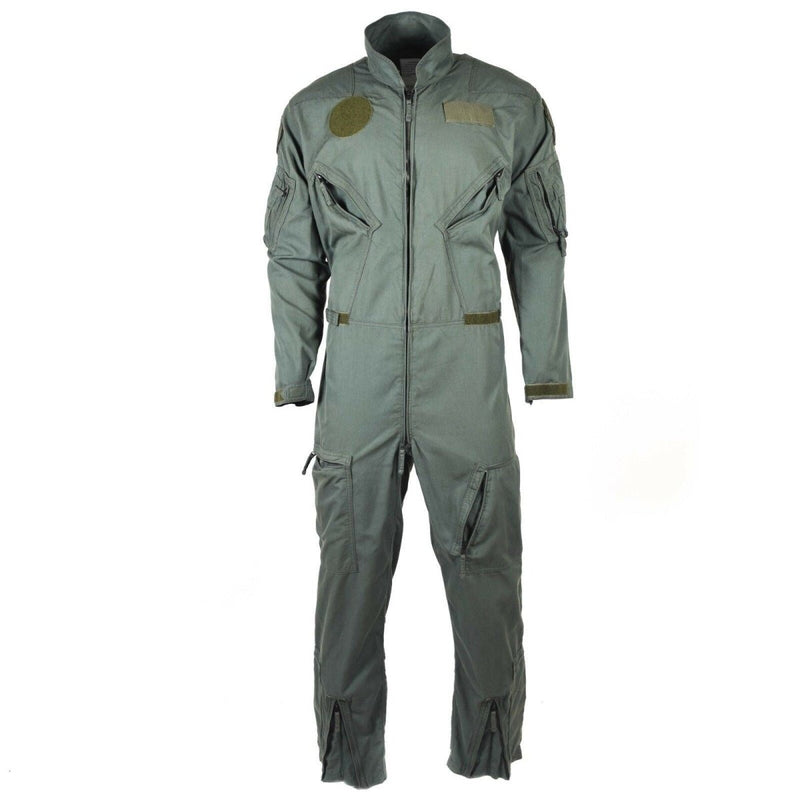 Genuine Italian Army Aramid Flight Suit, Olive Green Military Coverall