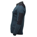 Original Dutch Army Rib Knit Sweater Quarter Zip Reinforced Elbows Petrol Green
