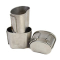 Original Dutch Army Stainless Steel Canteen Cups Camping Bushcraft 6pcs Lot