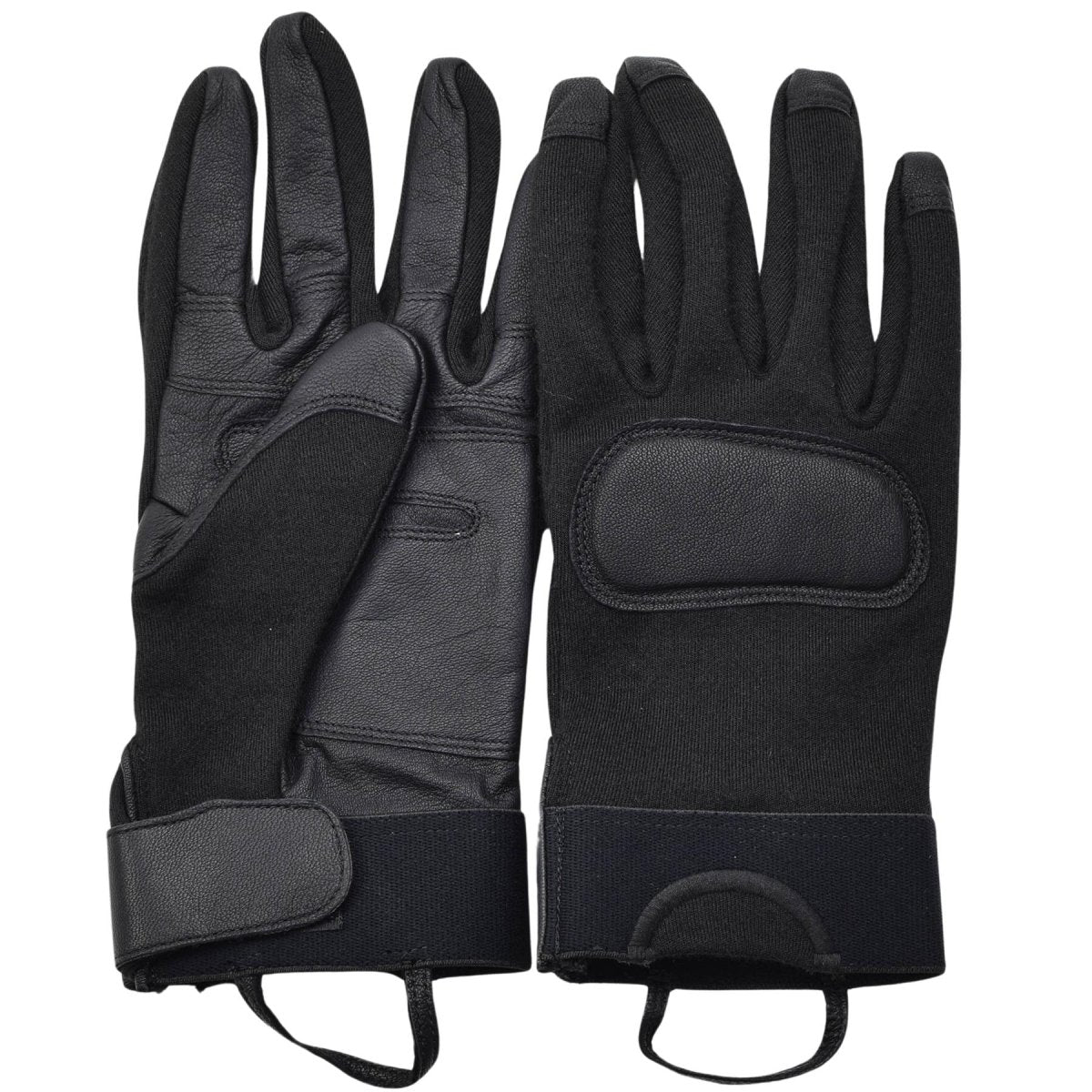 Gants de combat tactiques d'origine de l'armée néerlandaise, paumes en cuir, protection des articulations, NEUF