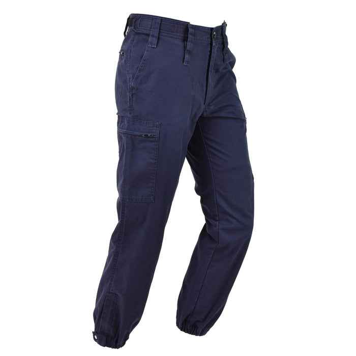Pantaloni da lavoro originali dell'esercito olandese uniforme da lavoro pantaloni regolabili con zip blu - GoMilitar