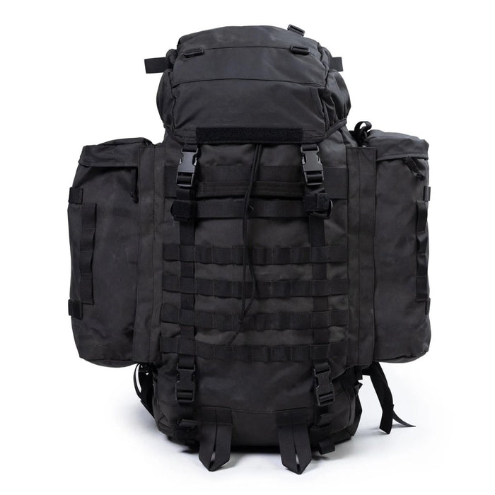 Original Dutch Military 40+20L Large Rucksack Hiking Camping Backpack Black - GoMilitar