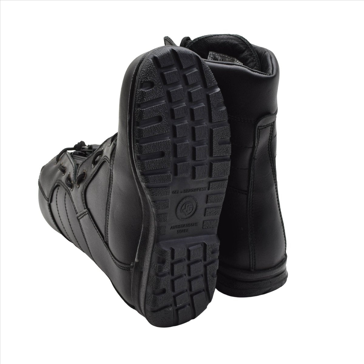 Botas de piloto de la Fuerza Aérea Militar Holandesa Originales Cuero Genuino Táctico Negro
