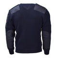 Original niederländischer Militärpullover blau, Woll-Bodywarmer, langärmelig, NEU