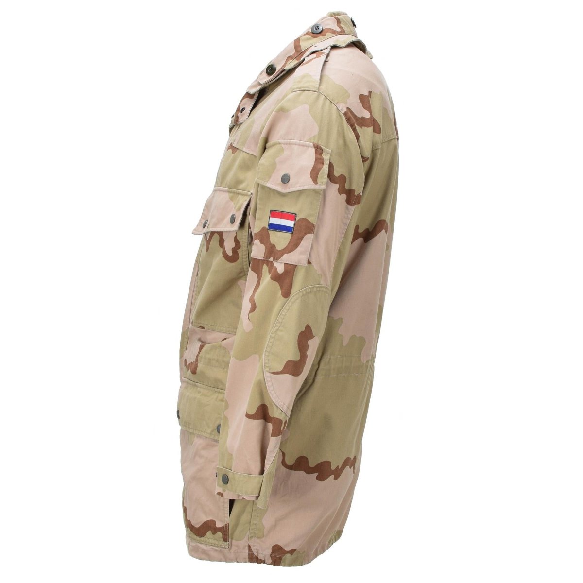 Couettes à manteau militaire néerlandais d'origine camouflage du désert de l'ourlet