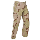 Pantalon de campagne militaire néerlandais original avec poches cargo et camouflage désert