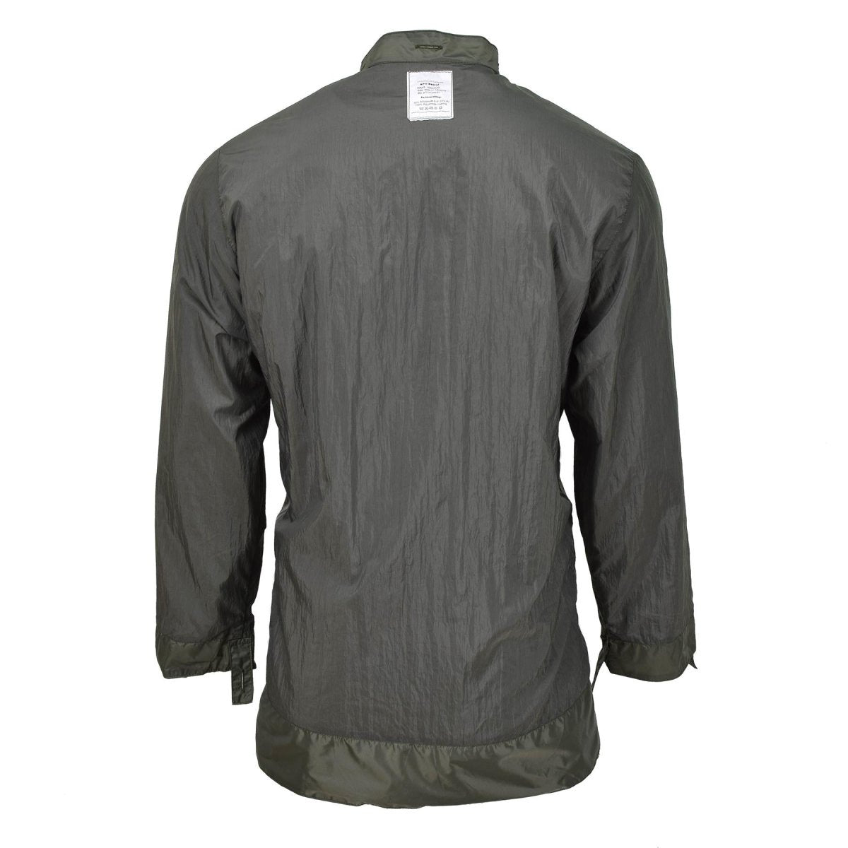 Liner militar holandés original Rain Chaqueta impermeable Se costuras con cinta de combate Oliva
