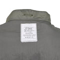 Liner militar holandés original Rain Chaqueta impermeable Se costuras con cinta de combate Oliva