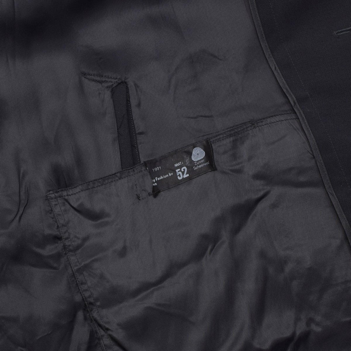 Manteau long en laine militaire néerlandais, Original, croisé, surplus de l'armée, problème noir