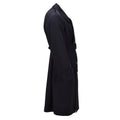 Manteau long en laine militaire néerlandais, Original, croisé, surplus de l'armée, problème noir