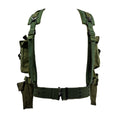 Cintura perforata per zaino da 35 litri con tessuto originale militare olandese M58 verde oliva