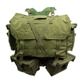 Cintura perforata per zaino da 35 litri con tessuto originale militare olandese M58 verde oliva