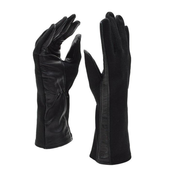 Original niederländischer Militärpiloten-Lederhandschuhwärmer, hitzebeständiges Aramid, NEU – GoMilitar