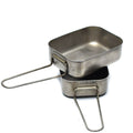 Original Dutch Military stainless steel 2pcs mess tins mess kit Cooker Military Bushcraft