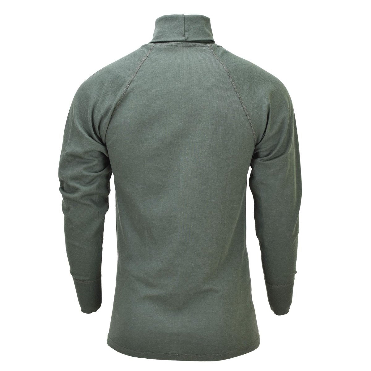 Maillot de corps thermique à col roulé militaire néerlandais original, tactique HeatTech Olive