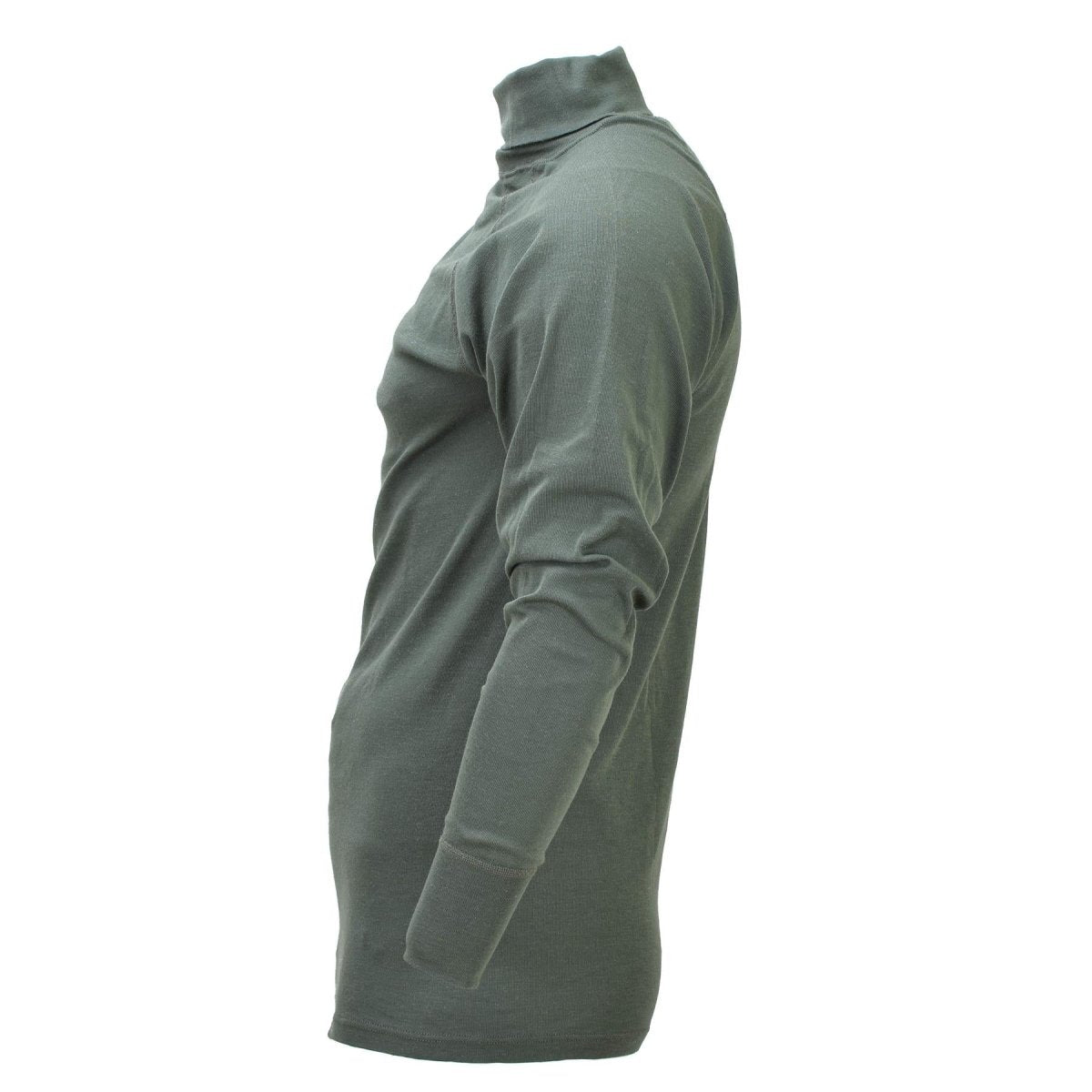 Maillot de corps thermique à col roulé militaire néerlandais original, tactique HeatTech Olive