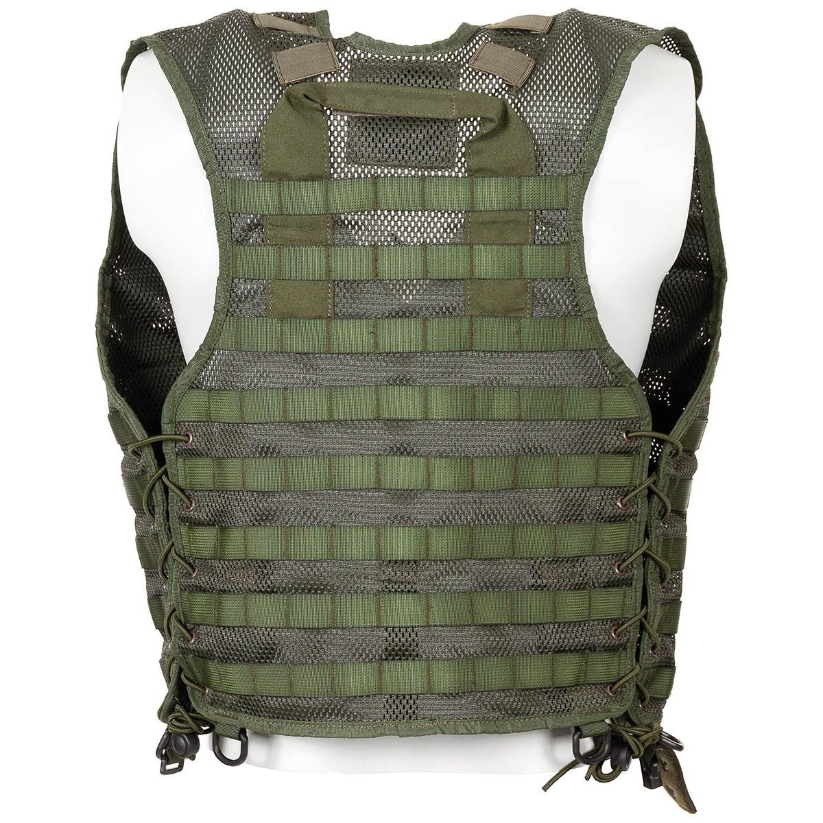 Original niederländische Militärweste, nur grüne taktische Kampfausrüstung, Molle-System