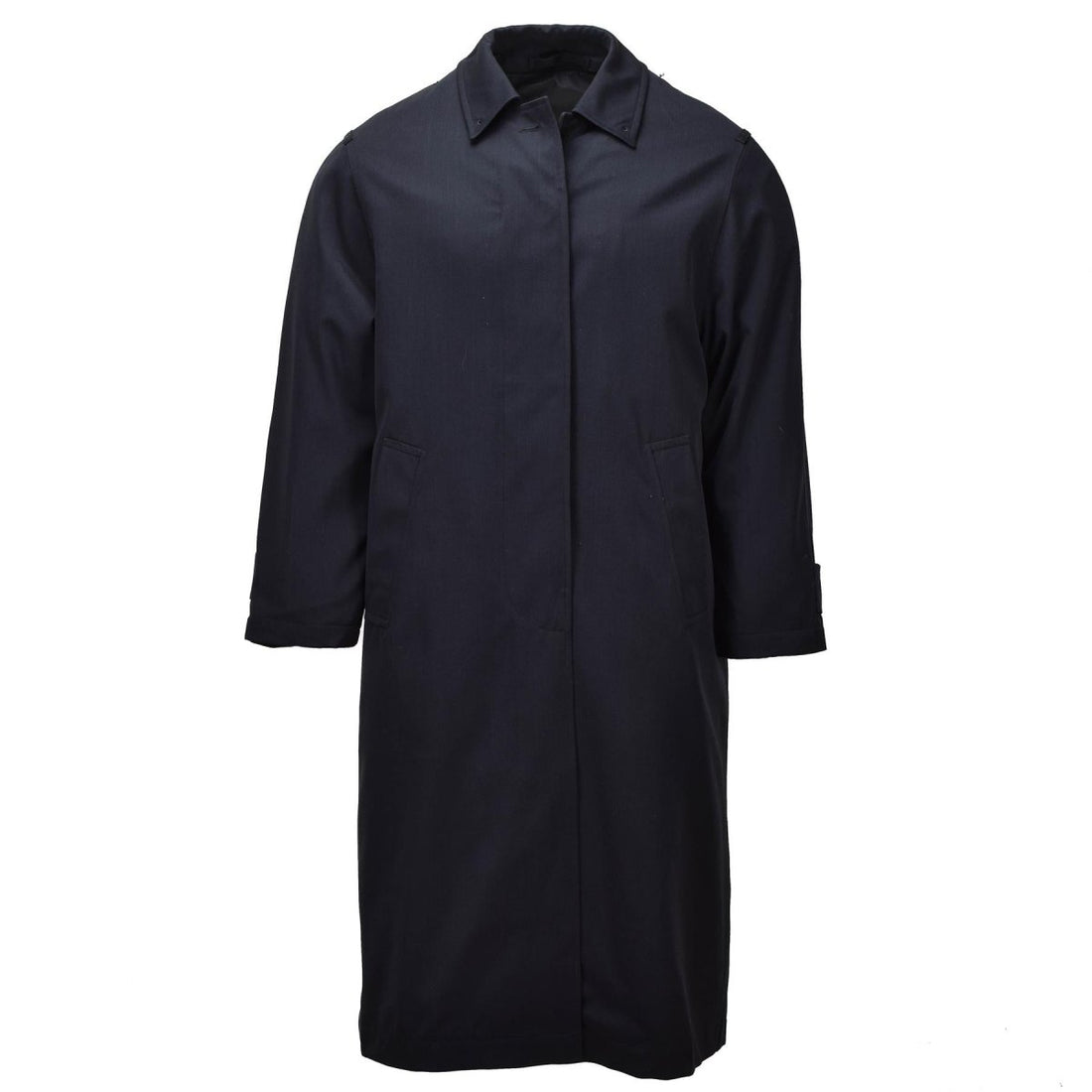Original Dutch Military Women Long Dress Coat Formal Service Overcoat Black