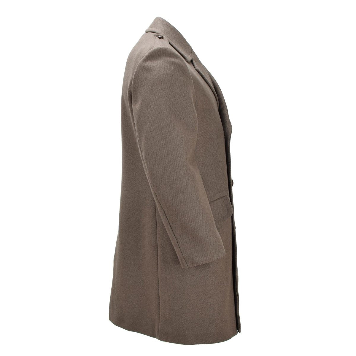 Original Dutch Military Wool Dress Coat Double Breasted Army Issue Khaki
