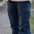 Pantaloni militari olandesi originali uomini uomini rinforzati ginocchia tasche cargo blu