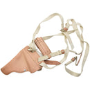 Original East German Military M74 Shoulder Pistol Holster NVA Leather Brown - GoMilitar