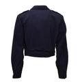 Original französische Armee M47 IKE Jacke Wolle Knopfverschluss Vintage Blau