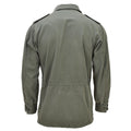 Original French Military Classic Jacket Large Front Pockets Solid Olive