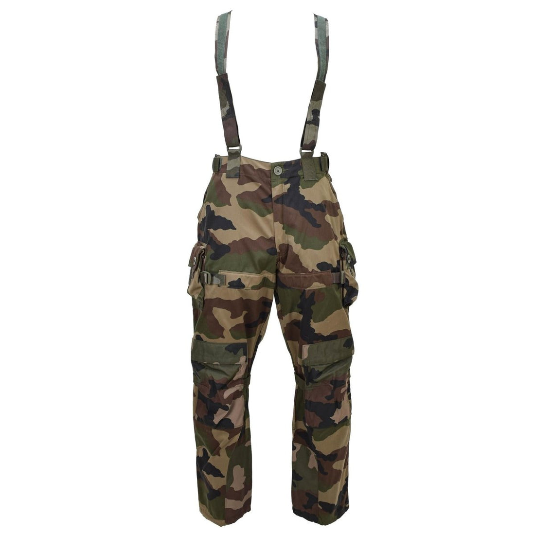 Original French Military Combat Pants Felin F4 Durable Suspenders CCE Camo