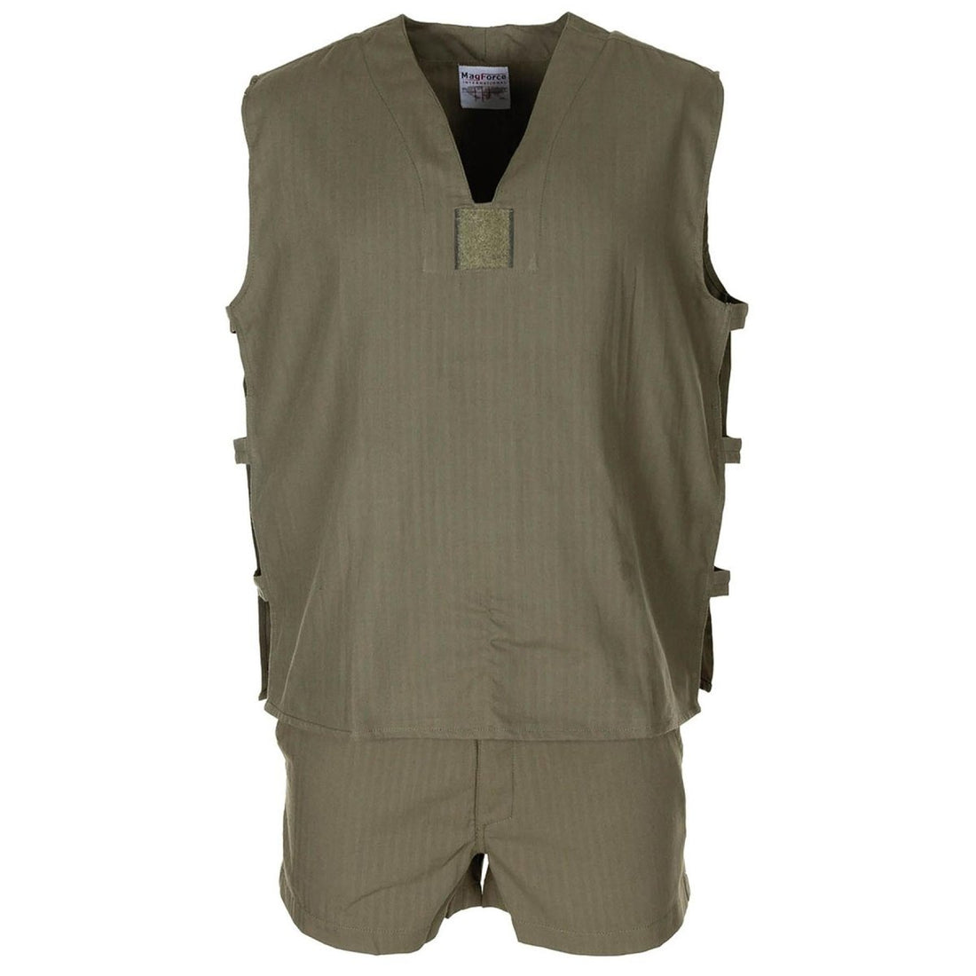 Camisa de oliva sin mangas de la jungla francesa original