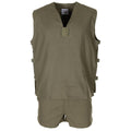 Camisa de oliva sin mangas de la jungla francesa original