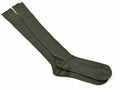 Original französische Militär-Kniestrümpfe, Woll-Polyester-Mischung, Outdoor, Oliv