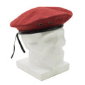 Originale French Military Red Beret Hat Man Force Army Wool Cap leggero nuovo