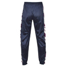 Original French Military school navy sweatpants with striped sides, elastic waist and cuffs for running and hiking.