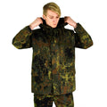 Veste de campagne originale de l'armée allemande GoreTex Flecktarn imperméable à l'eau