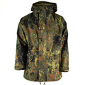 Gucca da campo dell'esercito tedesco originale Goretex Flecktarn Waterproof Rain Parka Nuovo