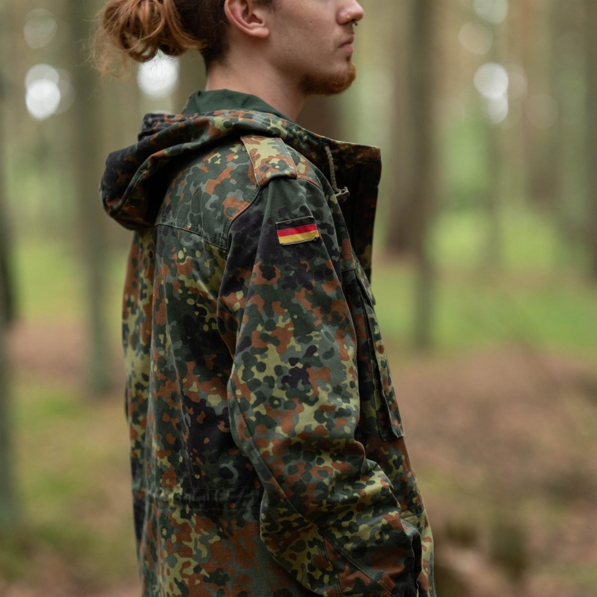 Midnight Woodland Camo Special Ops Soft Shell Jackets - WWII Gear