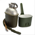 Juego de comedor original del ejército alemán, cantimplora, botella de agua, utensilios de cocina, ejército