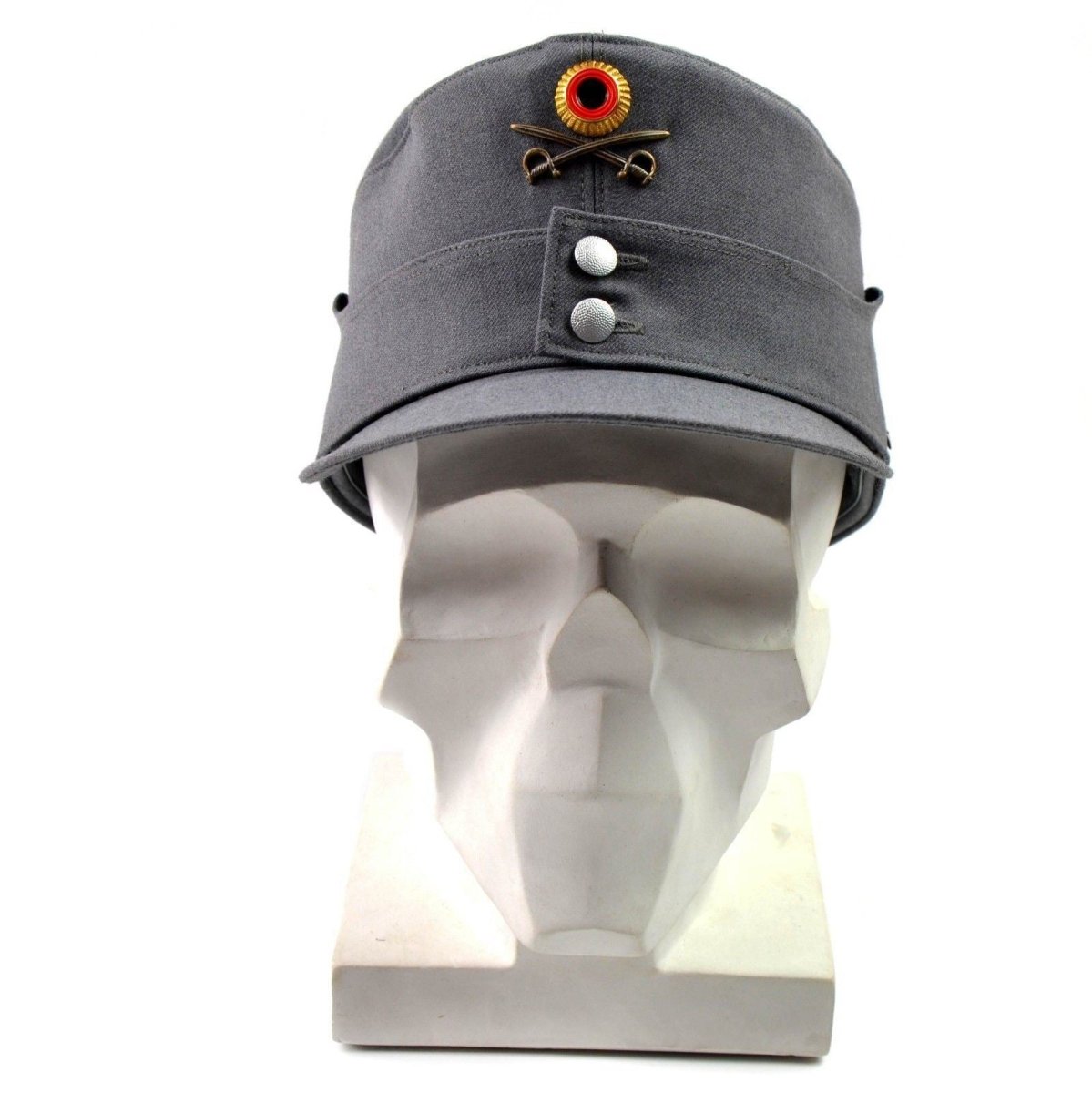 Original german army military Mountain cap Gebirgsjäger grey with flower badge