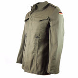 Veste Moleskine d'origine de l'armée allemande. Veste de campagne vintage BW olive drab