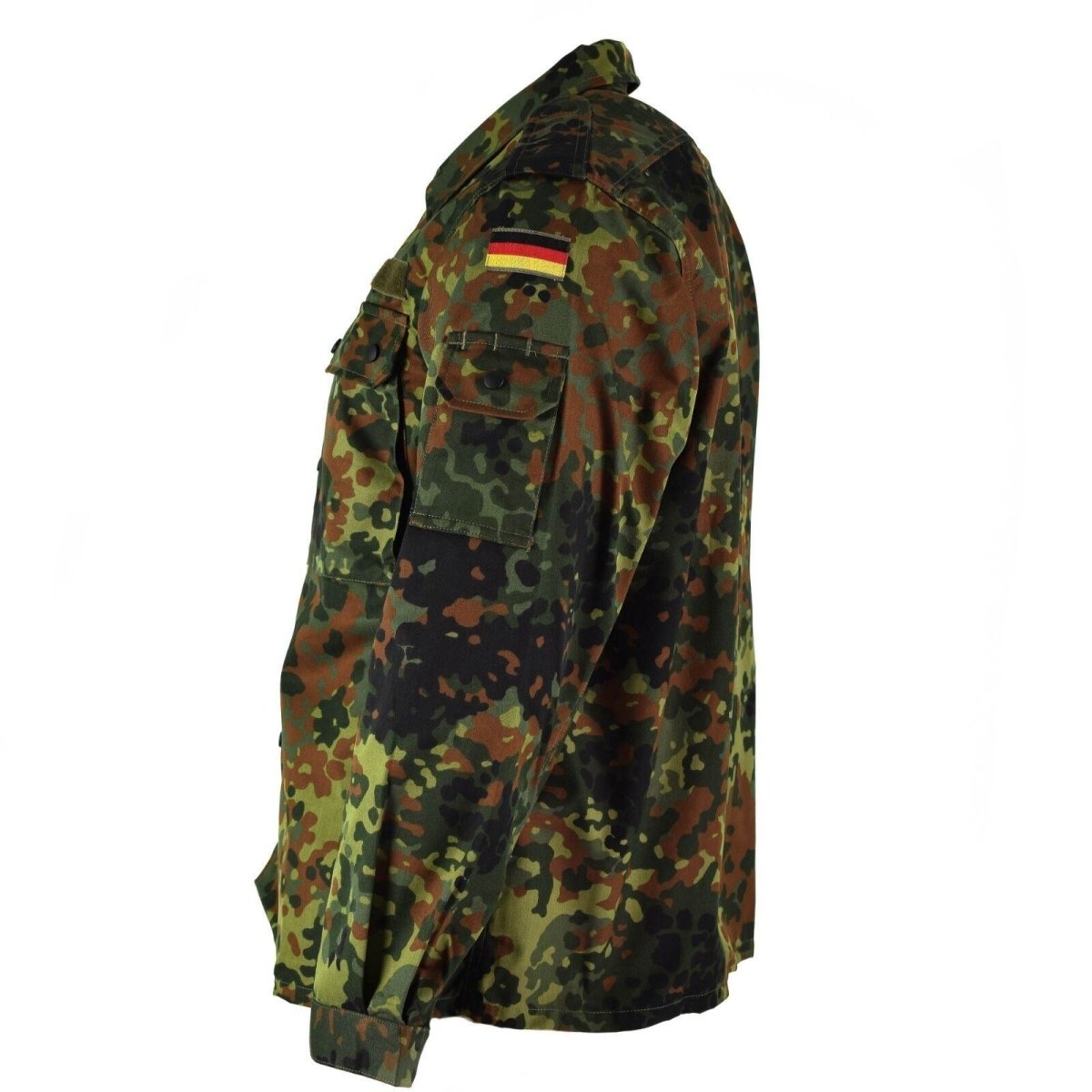 Chemise de combat tactique originale de l'armée allemande avec fermeture éclair flecktarn camo BW Army issue