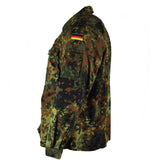 Chemise de combat tactique originale de l'armée allemande avec fermeture éclair flecktarn camo BW Army issue
