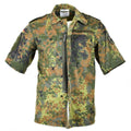 Original German army shirt zipped flecktarn short sleeves combat BW Army issue