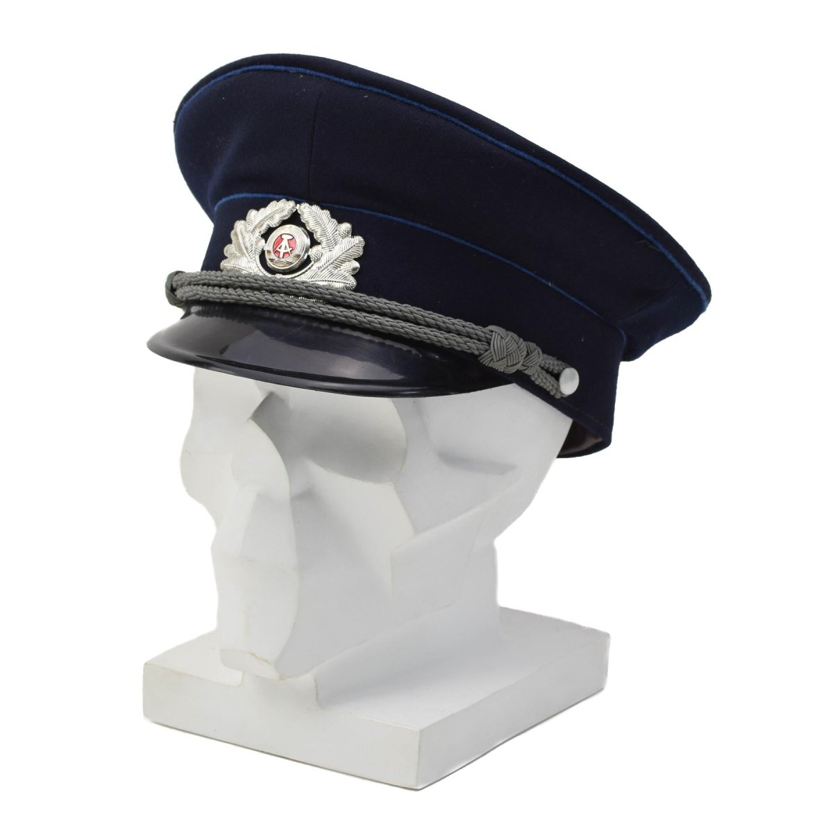 Original deutsches Justizdienst Mdl Schirmmütze Kordel NVA Soldat Abzeichen Blau