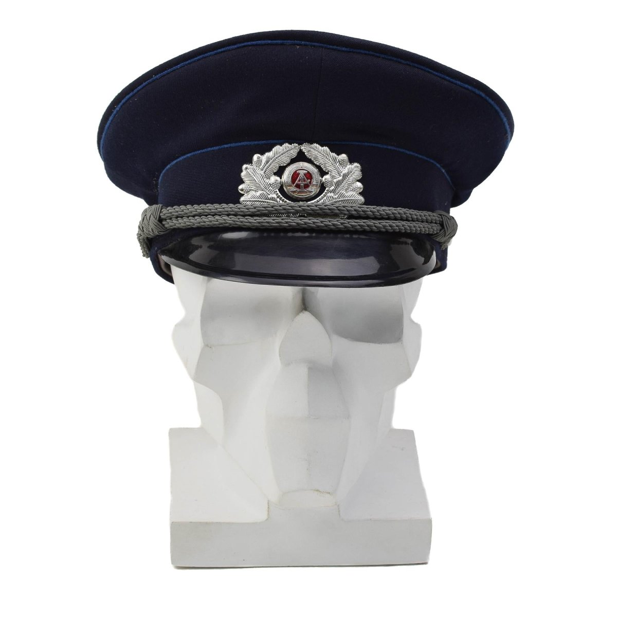 Original deutsches Justizdienst Mdl Schirmmütze Kordel NVA Soldat Abzeichen Blau