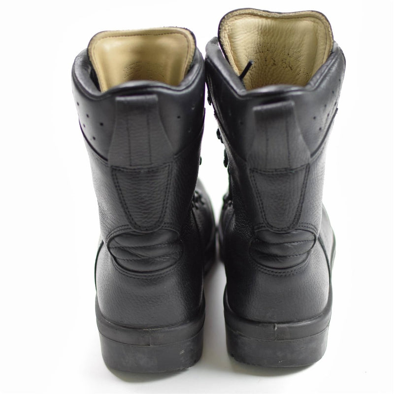 Original German Military Combat Shoes Water Resistant Anti Static Leather Black - GoMilitar
