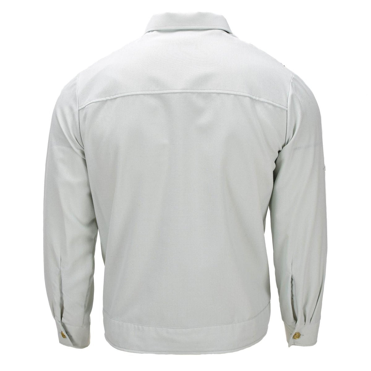 Chemise habillée militaire allemande originale à manches longues en coton mélangé vert clair